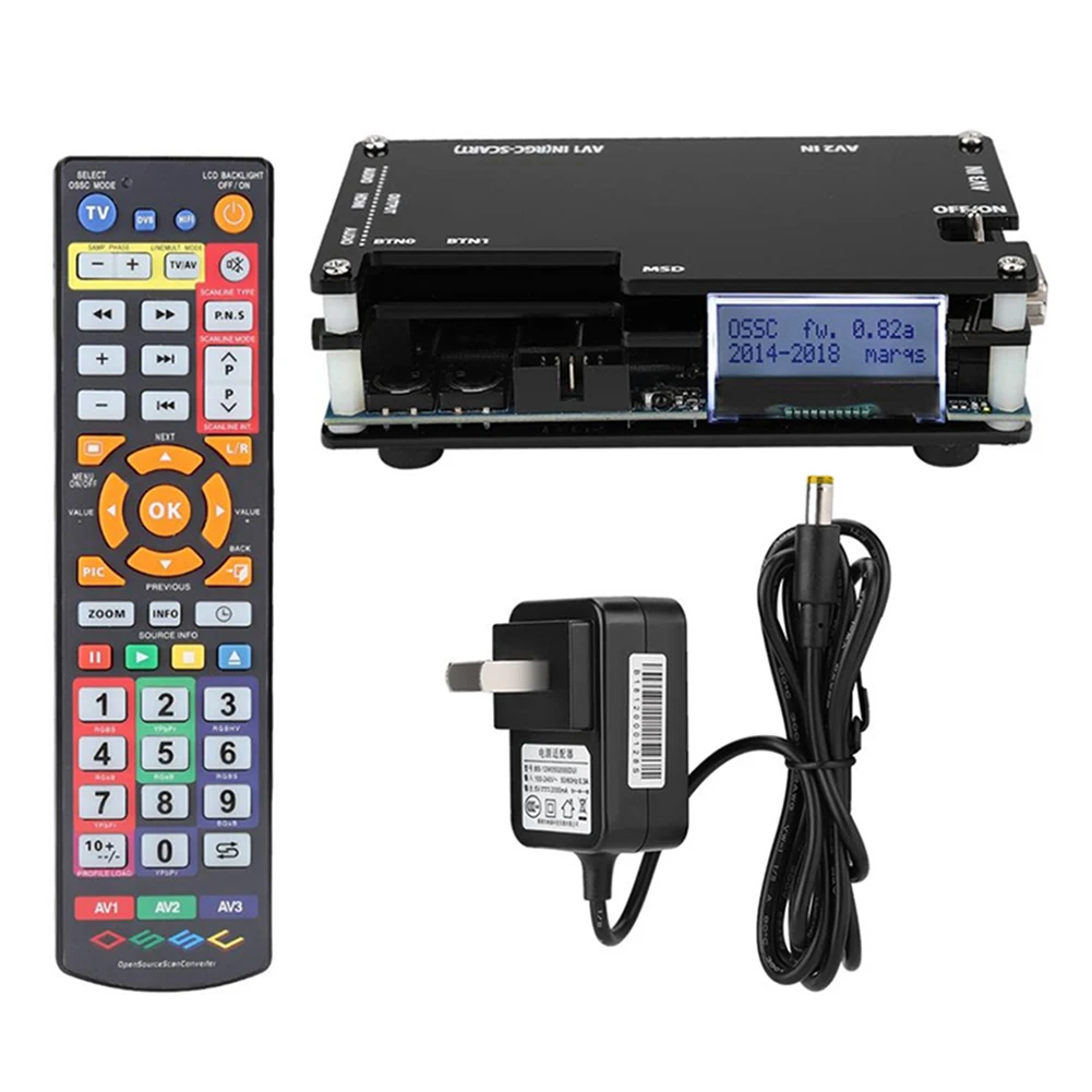 

OSSC HDMI-compatible Converter Kit For Retro Video Game Console Converter For PS 2 1 Xbox Sega Atari AU US UK EU Plug