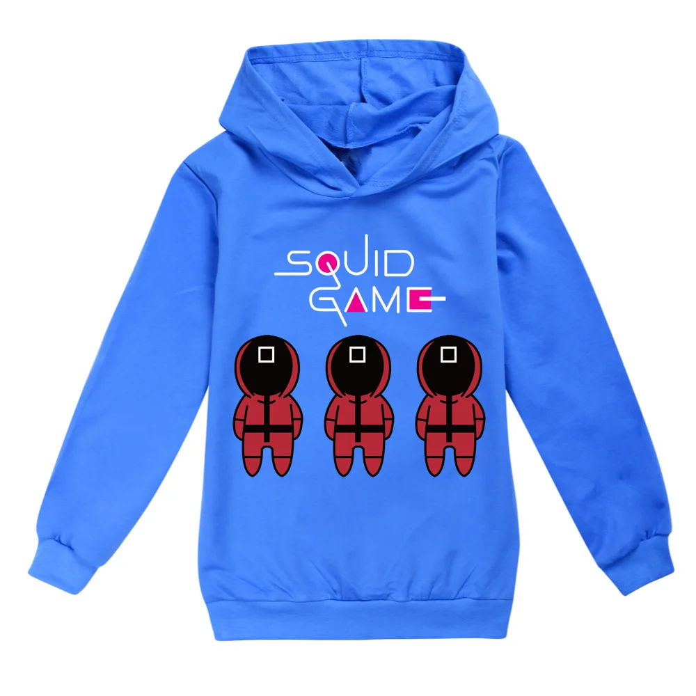 

2021 New movie Squid Game Children Hoodie 3D Anime Sweatshirts Kids Clothes Casual Pullover Boy Girl Long Sleeve Hoodie T-shitrt