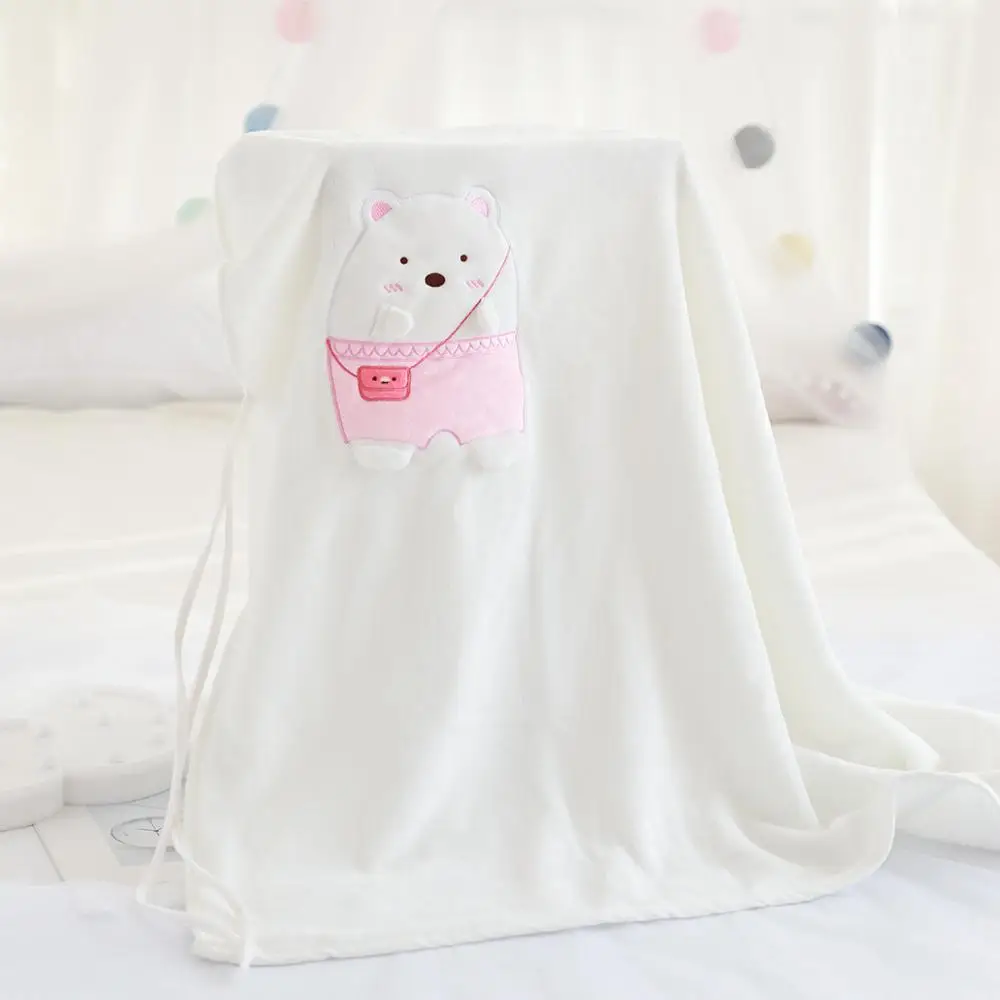 Flannel Children Blanket Cute Corner Creature Cartoon 3d Animal Small 75x100cm Super Soft Weighted | Дом и сад