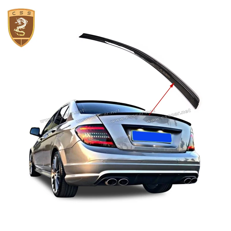 Отделение из углеродного волокна для Benz W204 спойлер C класса C200 C250 C300 C350 C63 4-дверный