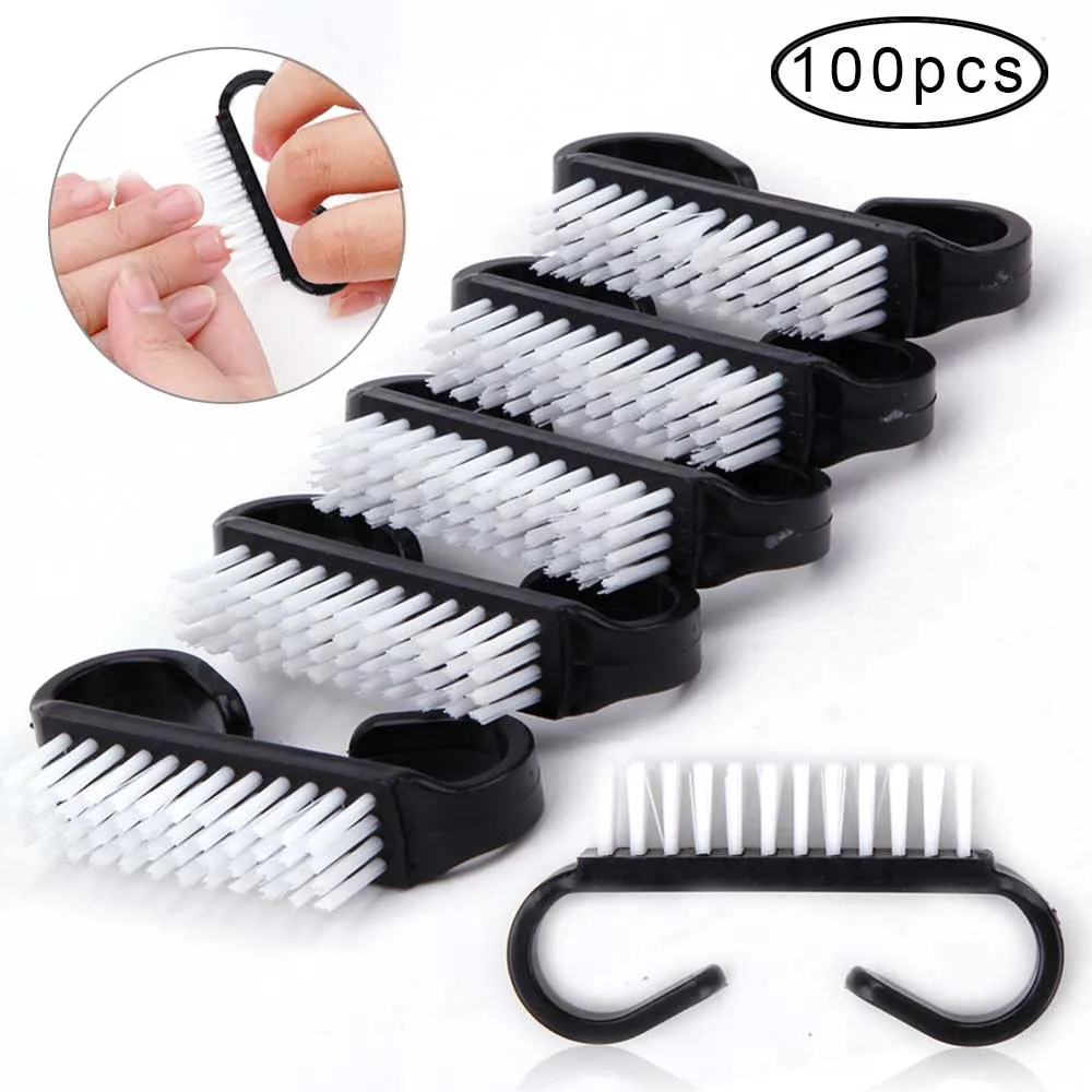 

Щеточка для маникюра и педикюра с ручкой, пластиковая для УФ-гель-лака, 10/50/100 шт.