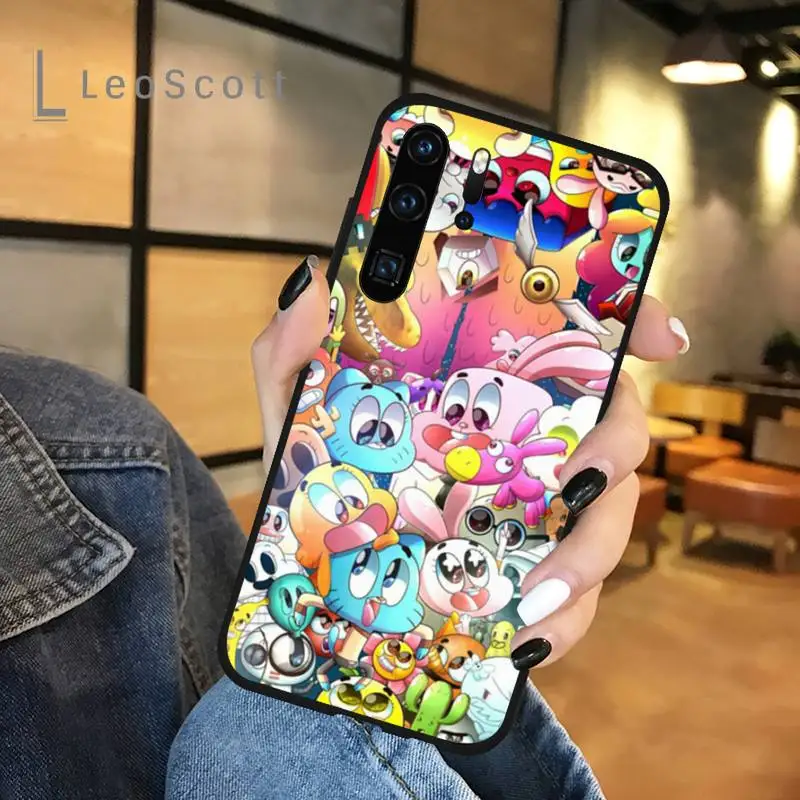 

cartoon Amazing Gumball world Phone Case For Huawei honor Mate P 9 10 20 30 40 Pro 10i 7 8 a x Lite nova 5t