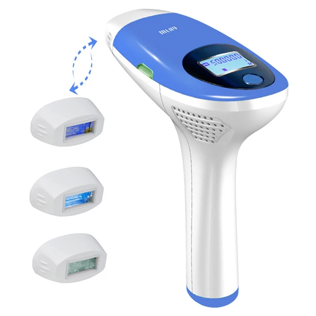 3 in 1 Blue MLAY IPL система удаления волос depilador a lase машина для удаления волос на теле эпилятор лазерное омоложение кожи очистка от акне - Цвет: 3 in 1 Blue