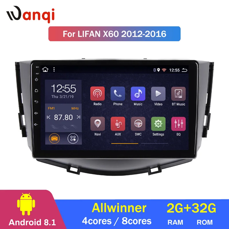 2G Оперативная память 32G Встроенная Android автомобильный DVD GPS Мультимедийный