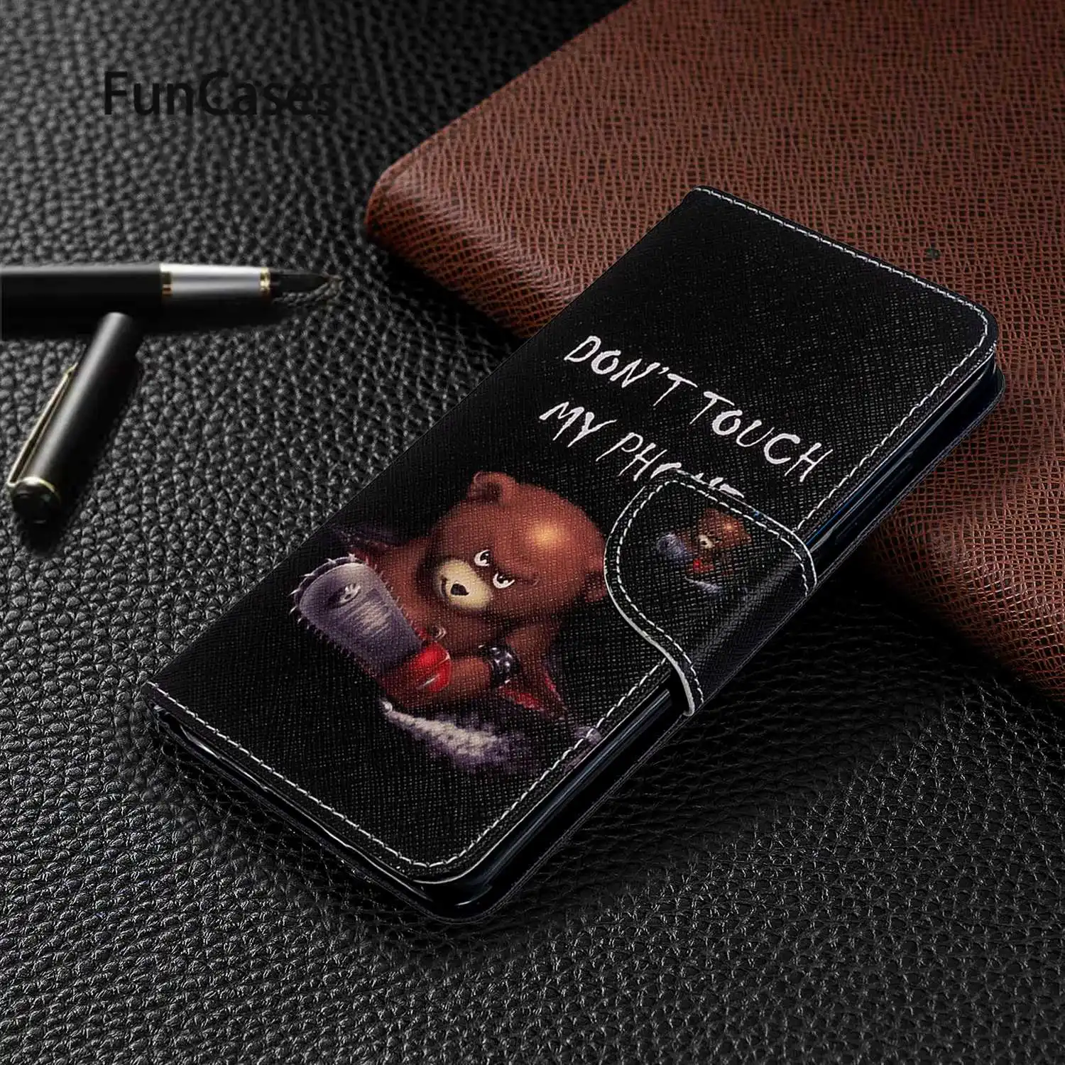 Чехол книжка с мультипликационным принтом для сотовых телефонов Xiao mi Note 10 чехол