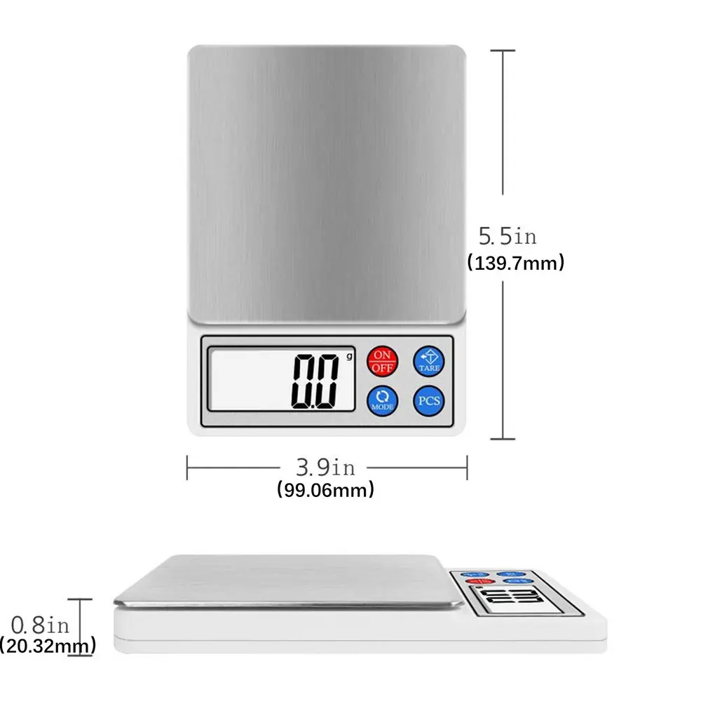 

New 2kg/0.1g Portable Digital Electronic Scale Jewelry Scale High Precision Pocket Scale LCD Display Medicinal Material Scale