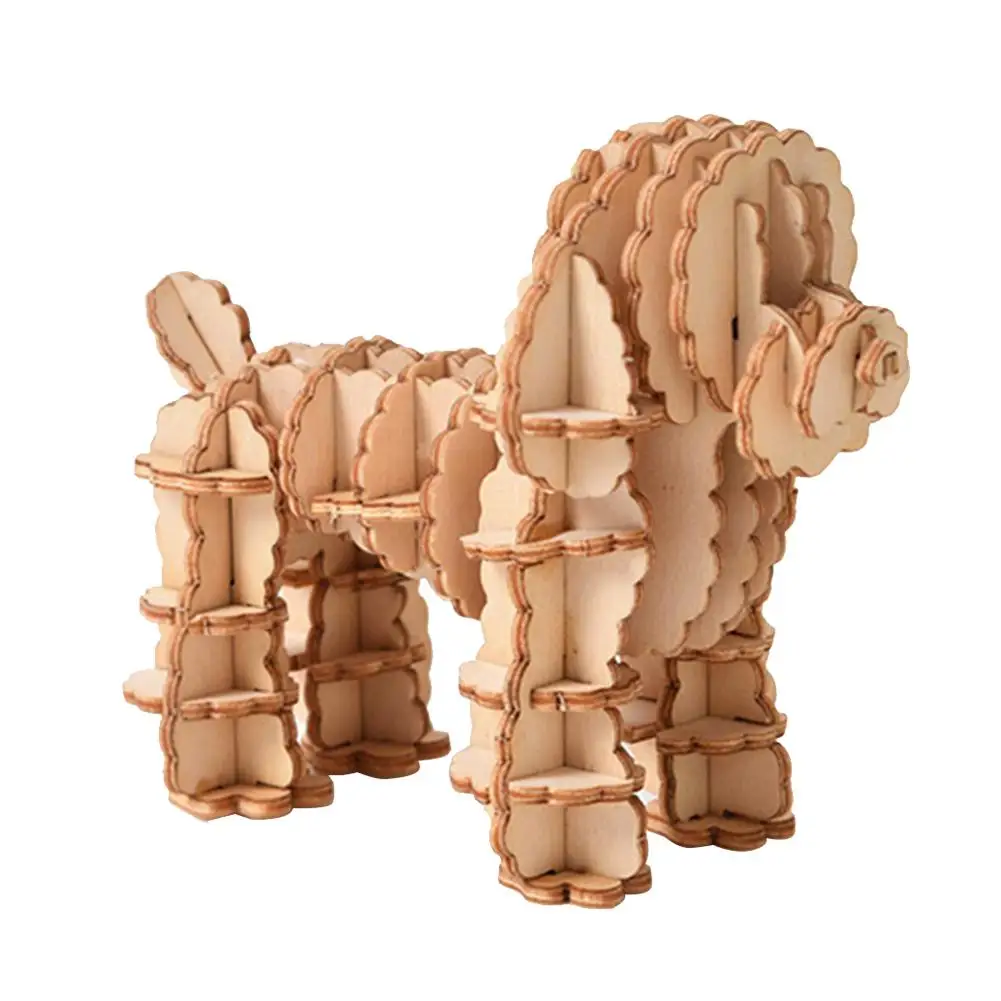 Mastiff Наборы моделей для лазерной резки, корабельная игрушка, 3D деревянная головоломка, сделай сам, игрушки, животные, сборка, ремесло, украшение стола, игрушка для детей, детей, взрослых - Цвет: Mastiff