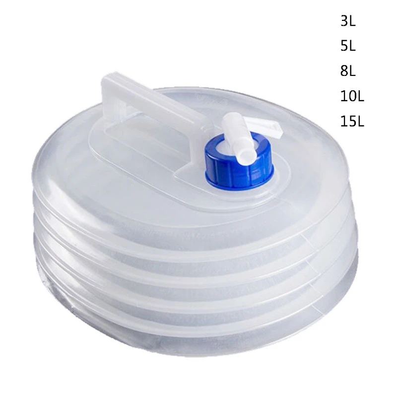 

3/5/8/10/15L Collapsible Water Container Outdoor Hiking Fishing Foldable Water Bag Camping Water Tank Bucket Car Washing Bucket