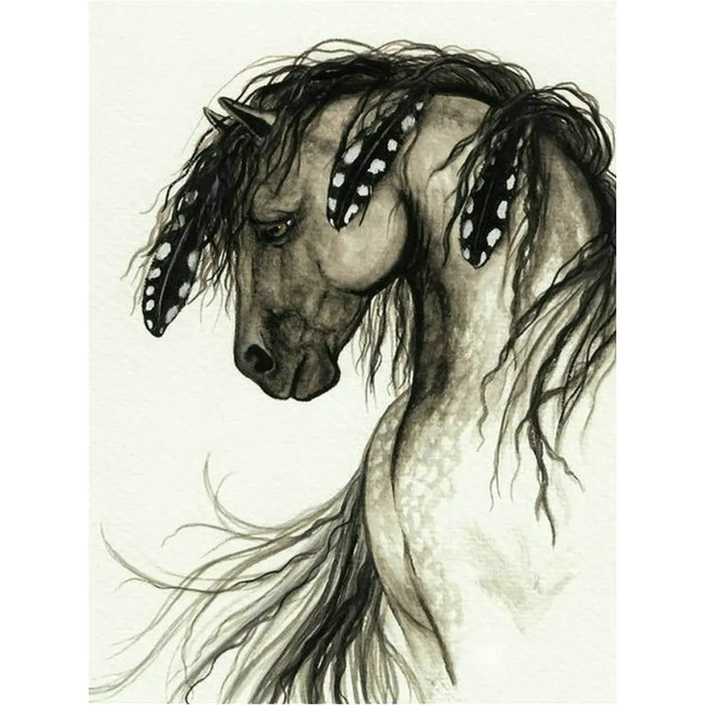 

Square/round diamond painting horse crafts diy 5d animal diamond mosaic embroidery handmade crafts