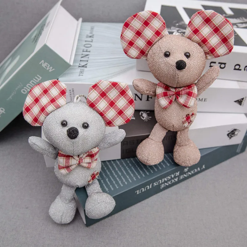 Милый мягкий мини крысиный плюшевый брелок с мышью для маленьких детей 15 см