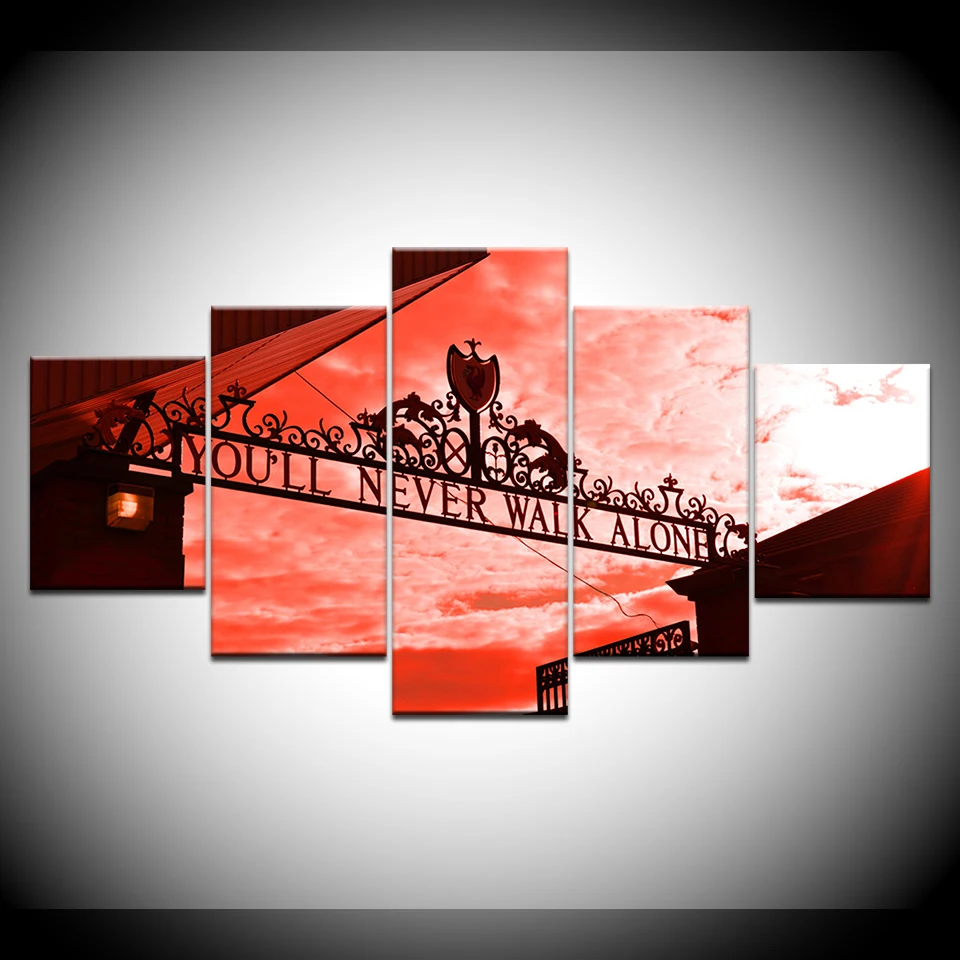 5 шт. модульная холст HD с Плакаты Гостиная домашний декор рамки вы никогда не