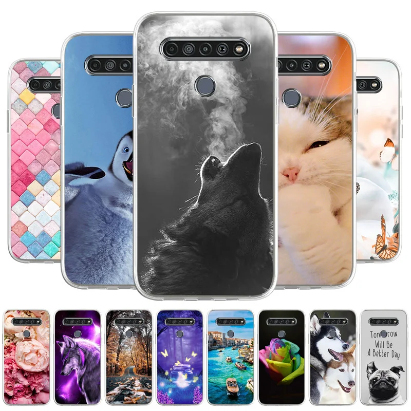 

Fundas For LG K61 Case TPU Soft Protective Phone Case On LG K 61 Bumper Skin Silicon Back Cover Pattern Painted Capinha Etui