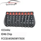 Умный Автомобильный ключ QWMEND M3N5WY783X для Dodge 08-14 Grand Caravan 09-13, автомобильный дистанционный ключ для путешествий, 433 МГц, чип ID46, лезвие Y160