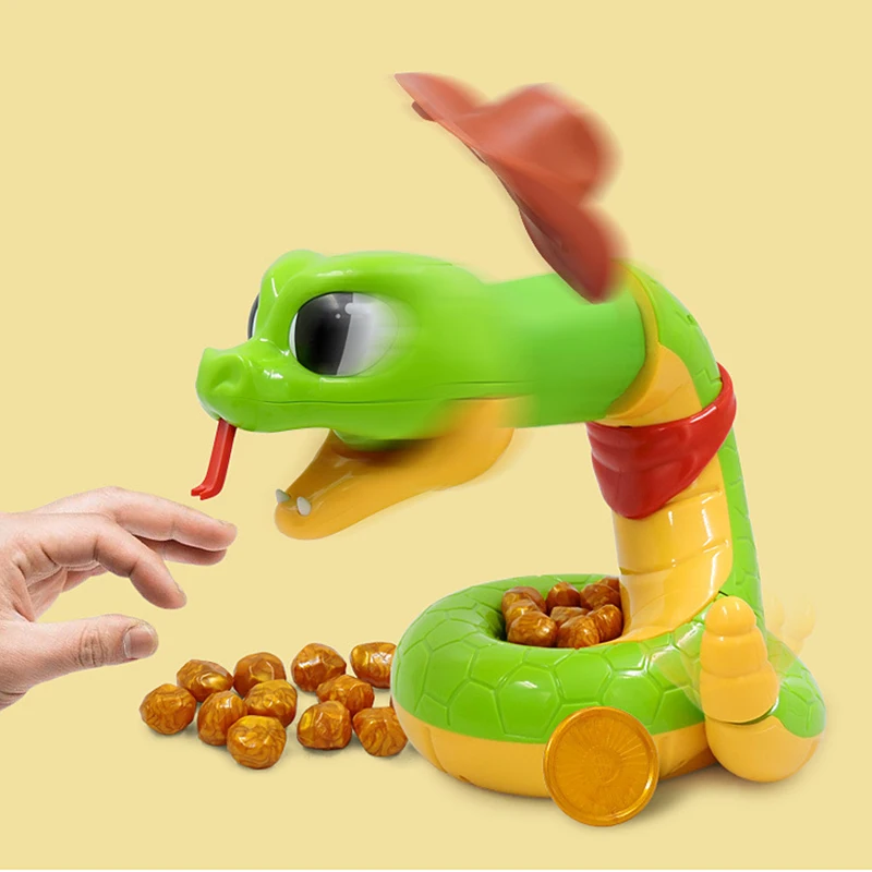 

Practical Jokes Electric Scary Rattlesnake Bite Hand Children's Toys Family Games Classic Biting Hand Creative Gag Toys