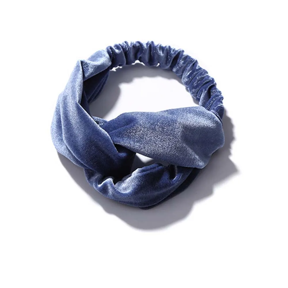 Обруч для волос аксессуары женщин бархатная головная повязка с