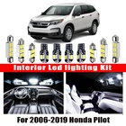 Для 2006-2019 Honda Pilot белые автомобильные аксессуары Canbus без ошибок светодиодный светильник комплект освесветильник для чтения Карта купольная Лицензионная лампа