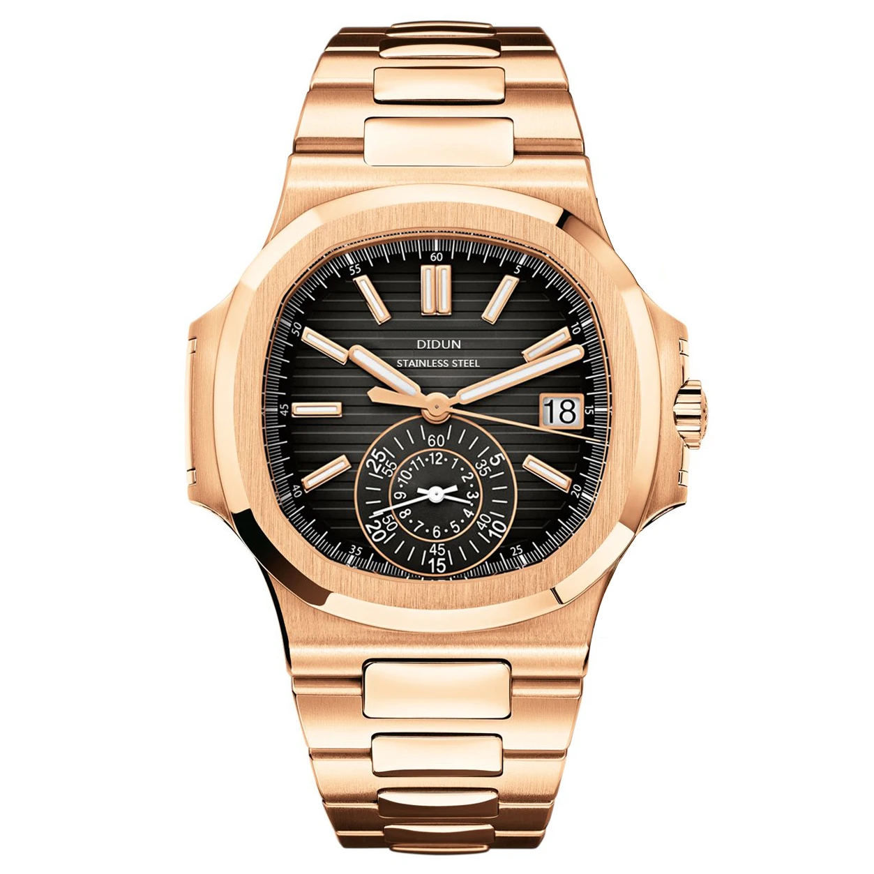 Часы наручные DIDUN Мужские кварцевые брендовые Роскошные деловые в стиле милитари