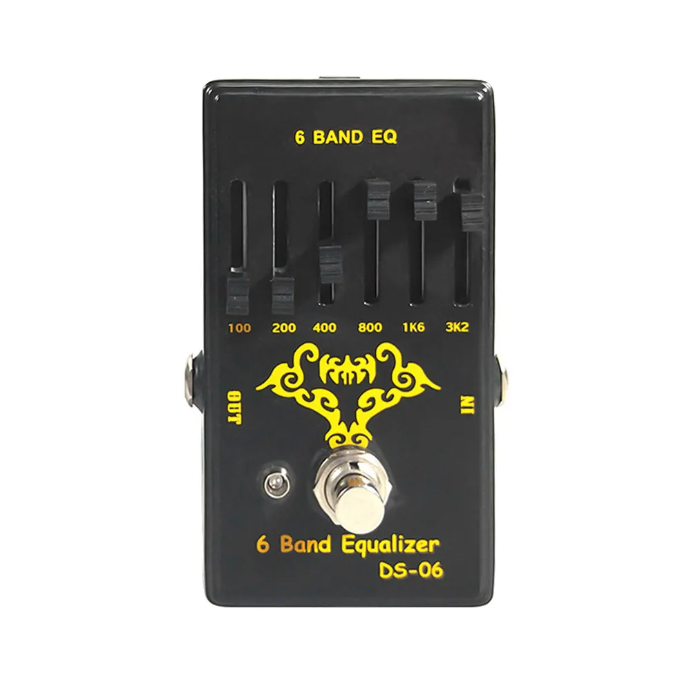 

Electric Guitar Effect Pedal Electric Guitar Pedal 6 Band Equalizer designed for electric guitar performance Metal housing