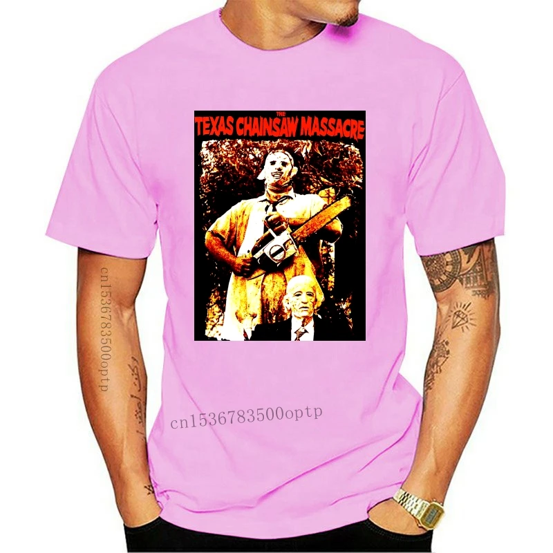 

New Authentic TEXAS CHAINSAW MASSACRE Leatherface and Grandpa T-Shirt S-3XL 2021 100% Cotton Short Sleeve O-Neck Tops Tee Shirts