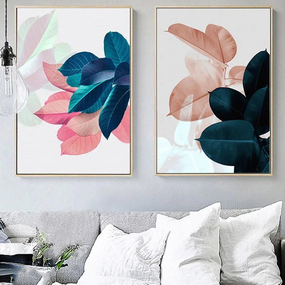 

3Pcs Leaves Wall Art Canvas Painting Green Style Plant Nordic Posters and Prints Decorative Picture Modern Home Decoration