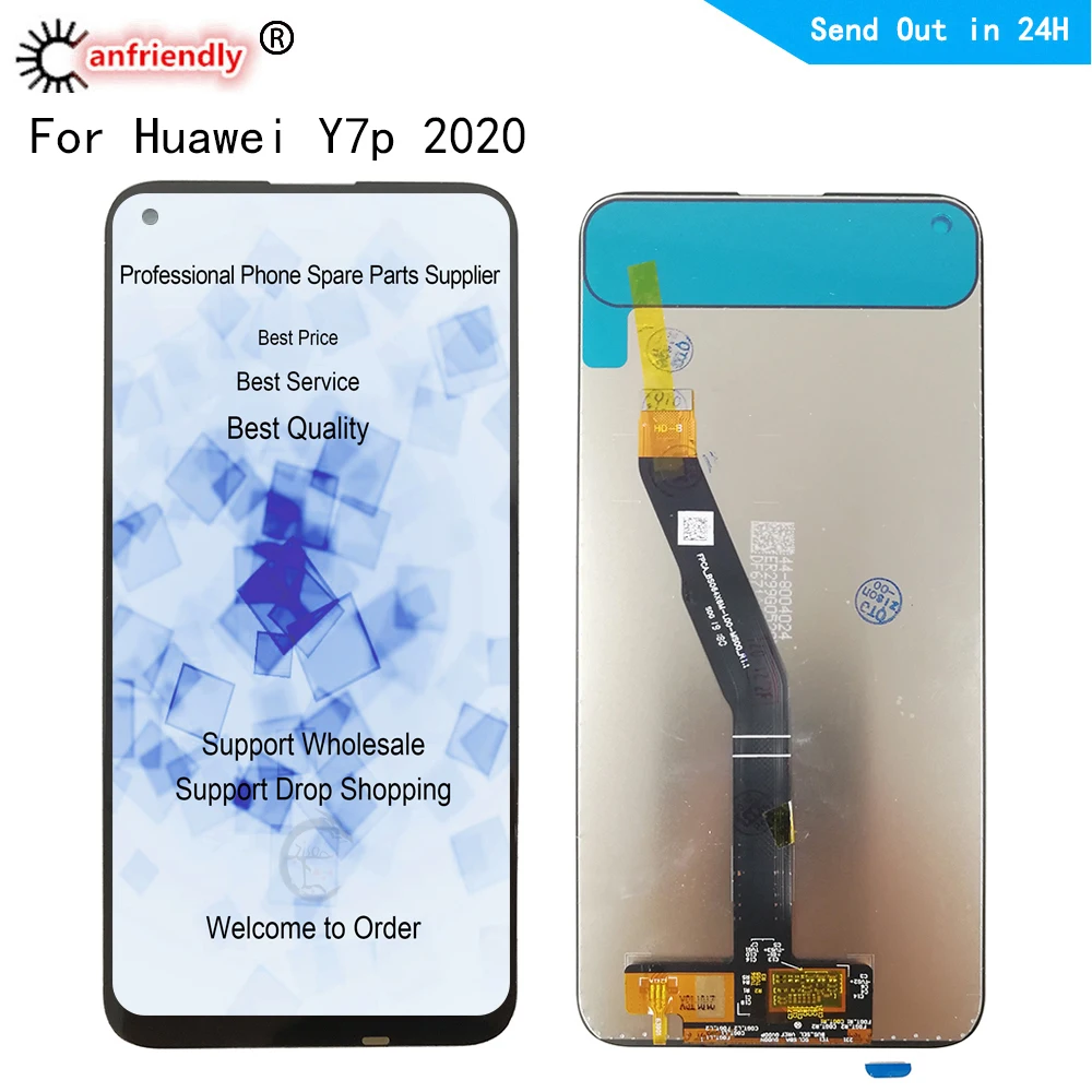 Pantalla LCD + digitalizador de ART-L28 con montaje de marco, Y7P, 6,39 pulgadas, IPS, para Huawei Y7P, 2020, Pantalla de Panel t&aacute;ctil, L29-0