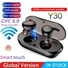 TWS Y30 Y50 беспроводные наушники, стереонаушники с басами, спортивные водонепроницаемые наушники-вкладыши, Bluetooth-совместимые Pk i7s i9s