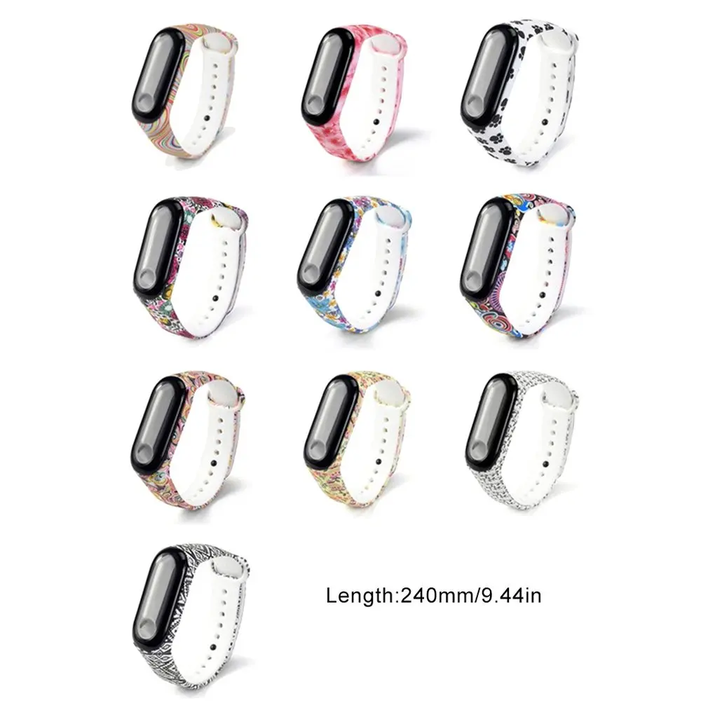 

Suitable For Millet Printed Wristband Lfor M3/4 Smart Bracelet Stylish And Durable Replacement Wristband