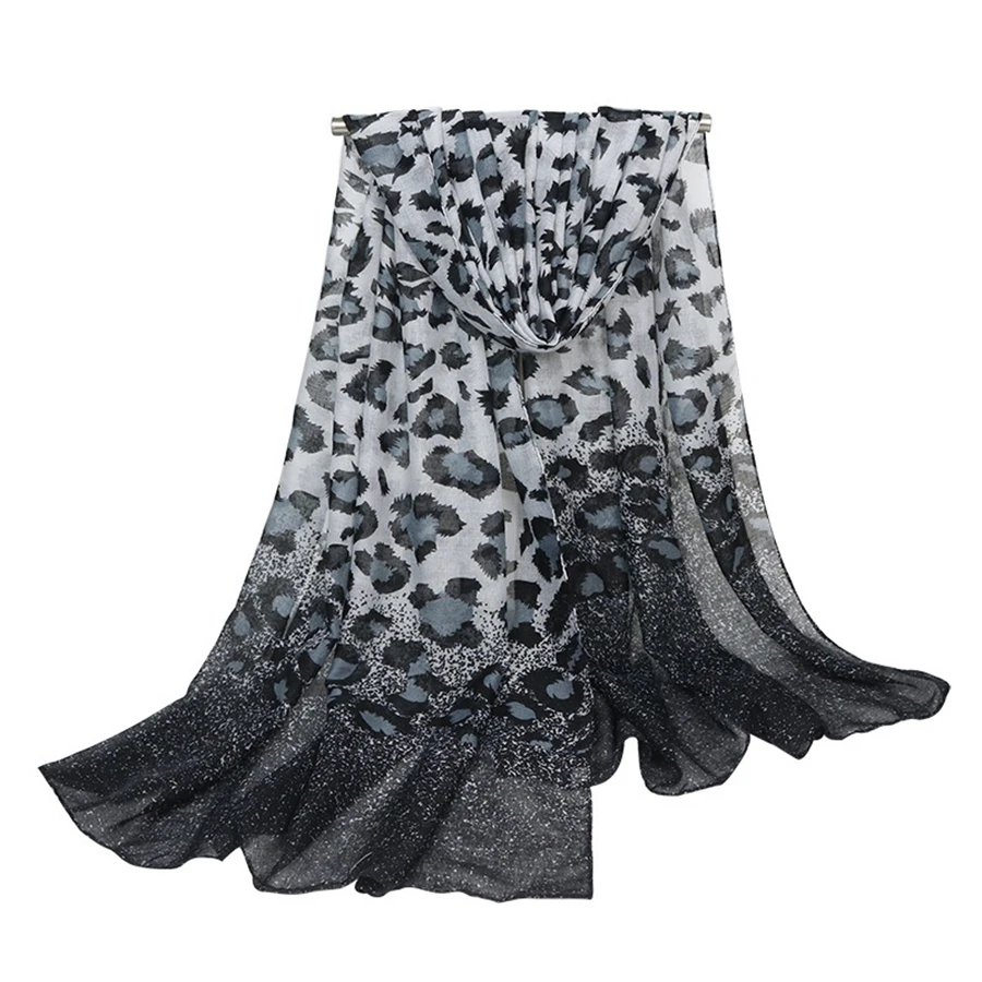 Горячая Распродажа большие размеры леопардовые шарфы женский новый осенний шарф