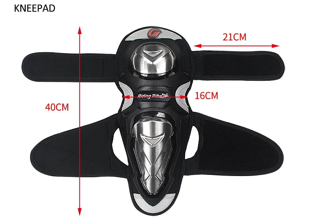 Защитные наколенники для мотоцикла из нержавеющей стали локоть колено голень