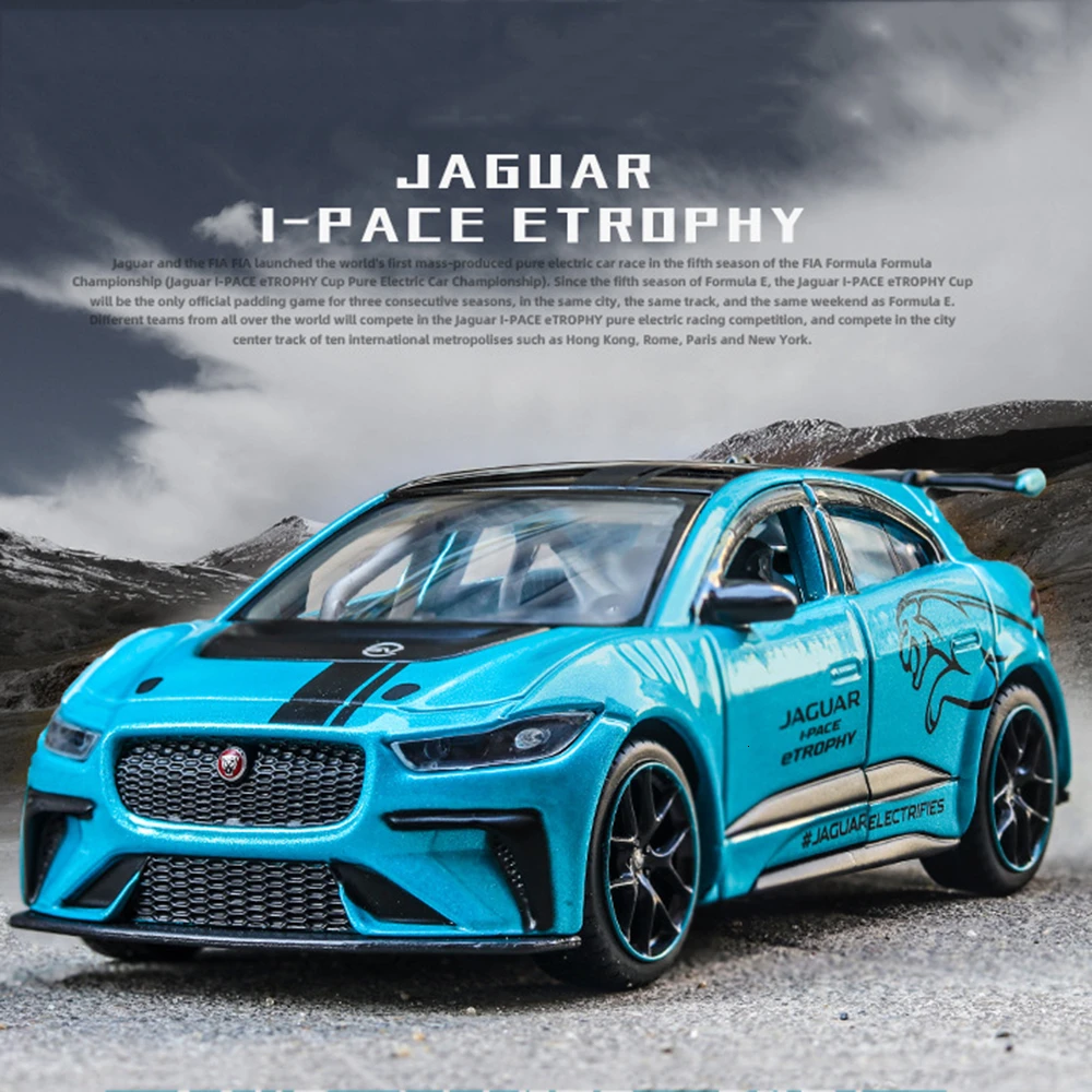 1:36 автомобилей горячего колеса автомобиля Jaguar чистый электрический спортивный