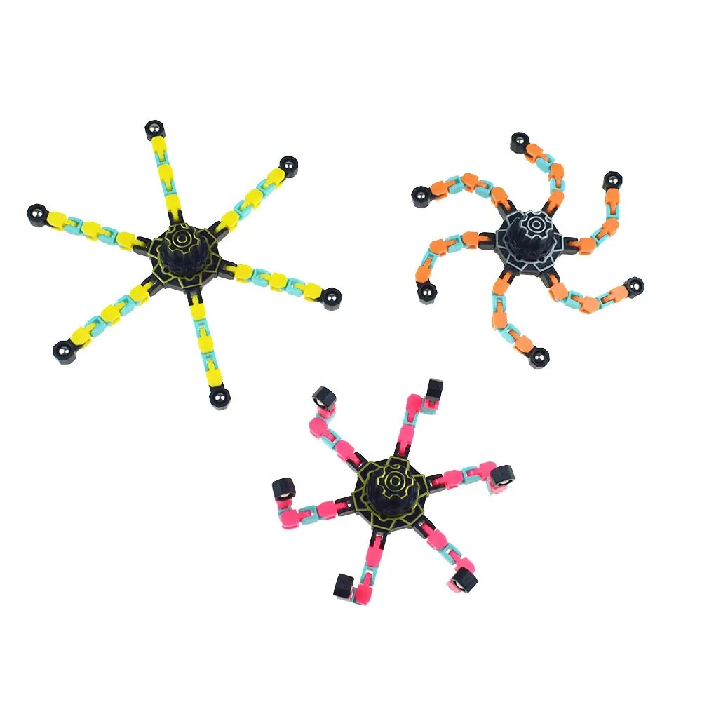 Spiner Flying Spinner for Children Fidget toys Glow in Dark Light Antistress hand Adults Finger Stress Relief Decompression Toys images - 6