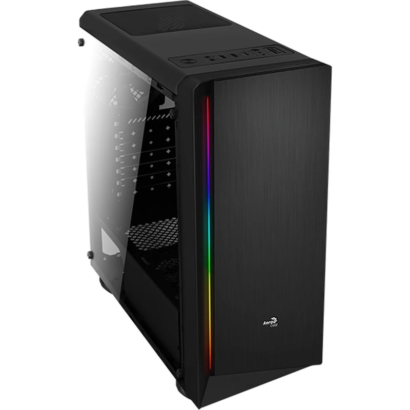 Корпус ATX AEROCOOL RIFT BG Midi-Tower без БП черный | Компьютеры и офис