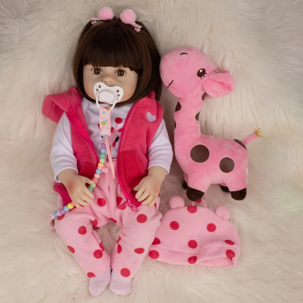 New Design Fashion Doll Bebe Reborn Toy 19&quot Whole Silicone Baby Fantasy Lifelike Realistic Bath Kid Play Gift 48CM | Игрушки и хобби