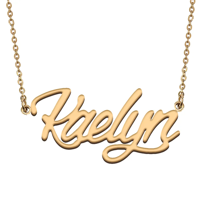 Kaelynjpg Custom Name Necklace Customized Pendant Choker Personalized Jewelry Gift for Women Girls Friend Christmas Present