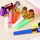 50 шт., разноцветные вечерние насвистки разных цветов, вечерние украшения на день рождения для детей