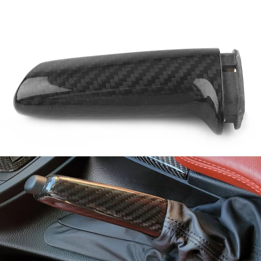 Car Hand Brake Cover Carbon Style Parking Brake Sleeve For BMW 1 2 3 4 M Series F20 F21 11-17 & F22 F32 F36 M3 M4 F80 F82 14-17