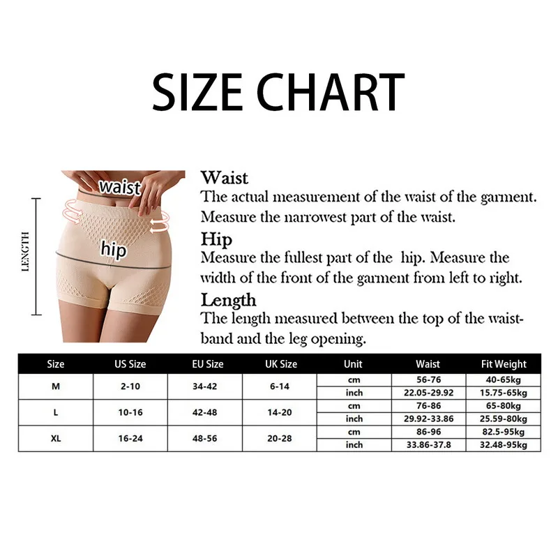 

Women Safety Shorts Pants Shapewear Ladies High Waist UnderPants Girls Female Soft Panties Slimming Comfort Lingeries
