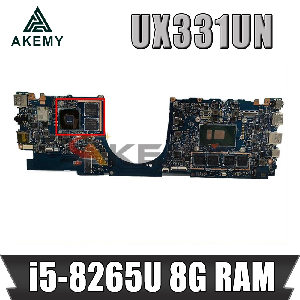 

Akemy UX331UN Laotop Материнская плата ASUS ZenBook 13 UX331UN UX331UB UX331U U3300U U3100U материнская плата W/ i5-8265U 8G RAM V2G-GPU