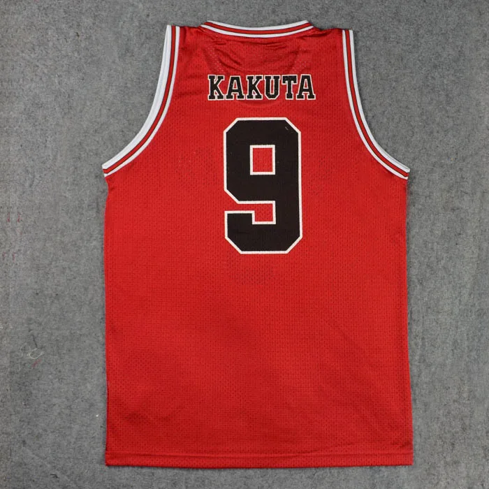No. 9 jersey Аниме SLAM DUNK Косплей Костюм Hanamichi Sakuragi Rukawa Kaede для взрослых и детей Баскетбольная одежда Джерси - Цвет: No. 9 jersey