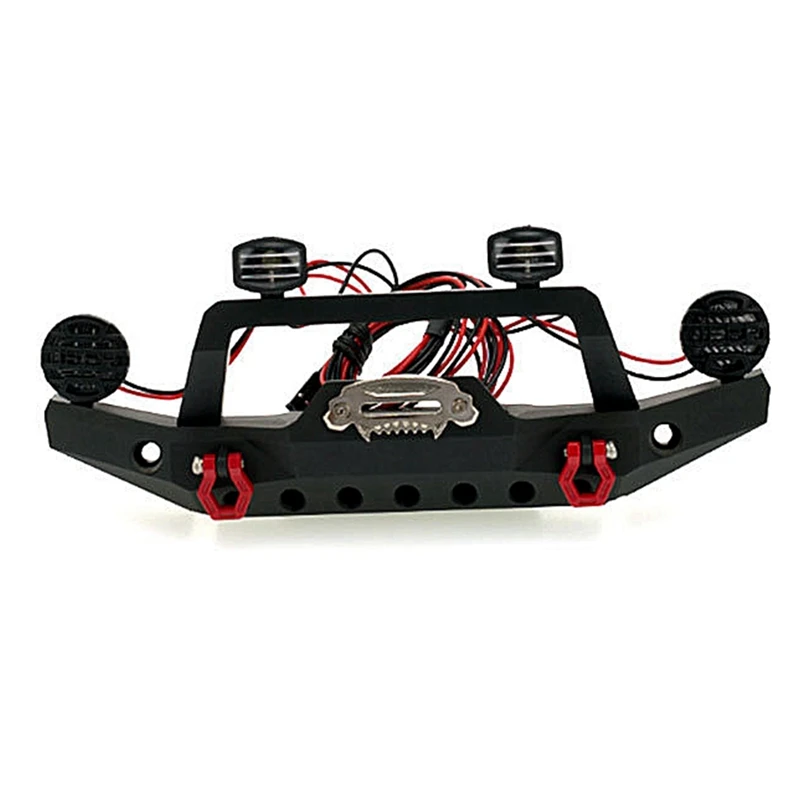 

Metal Bumper with LED Light Set for 1/10 RC Crawler Axial SCX10 & SCX10 III AXI03007 Traxxas TRX4