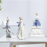 ceramic ballet girl statue figurines fairy skirt modern beauty sculpture crafts wedding decoration figure home decor