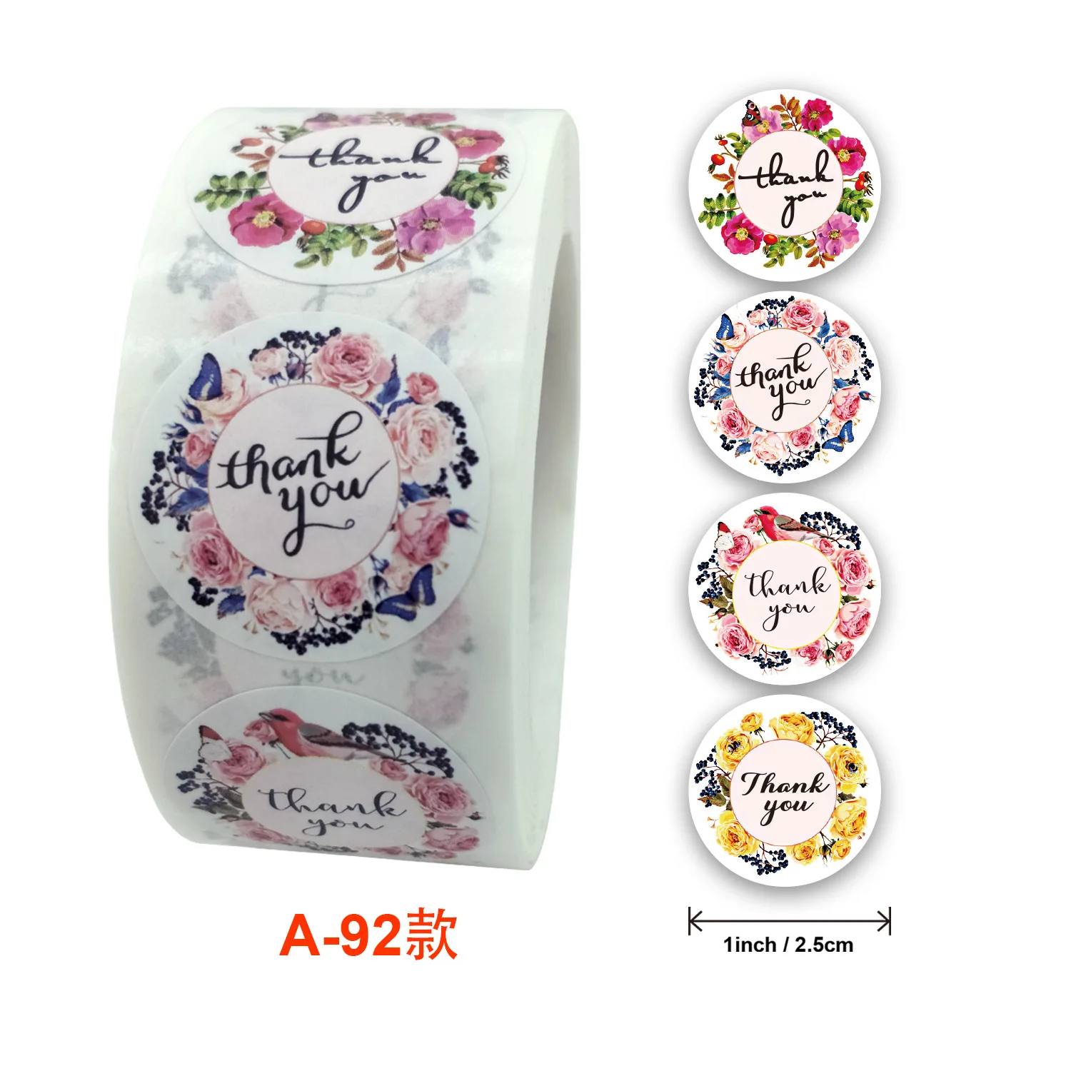 

Wholesale thank you flower stickers stickers wedding gift decoration label stickers, recommend to small shop owners.