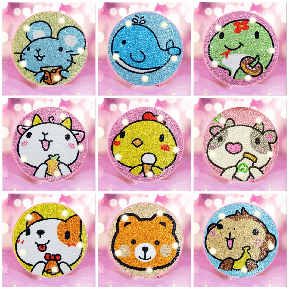 Детская мозаика из страз AZQSD сделай сам прикроватная лампа полный набор алмазная