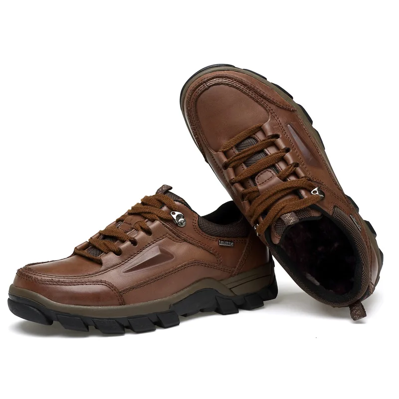 Ботинки мужские из натуральной кожи зимние ботинки ручной работы уличные