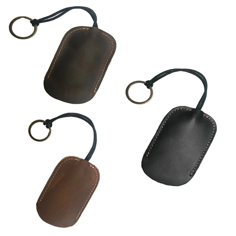 

1 шт. новая с первым слоем из воловьей кожи Crazy Horse кожа ключ чехол изготавливается вручную и используется для большинства автомобилей ключев...