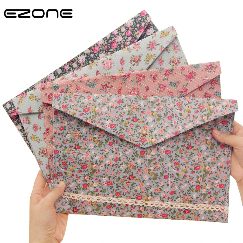 Папка для папка с цветами EZONE A4 Офисная Сумочка хранения бумаги | Канцтовары офиса