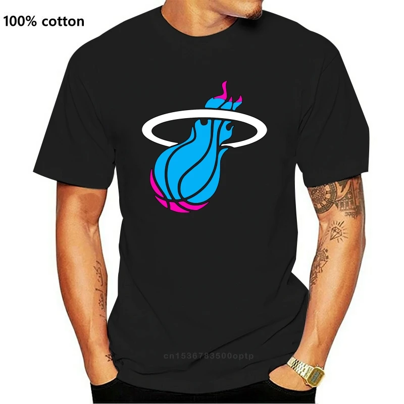 

7450D Miamis Vices Heat Basketbal T-Shirt For Adults