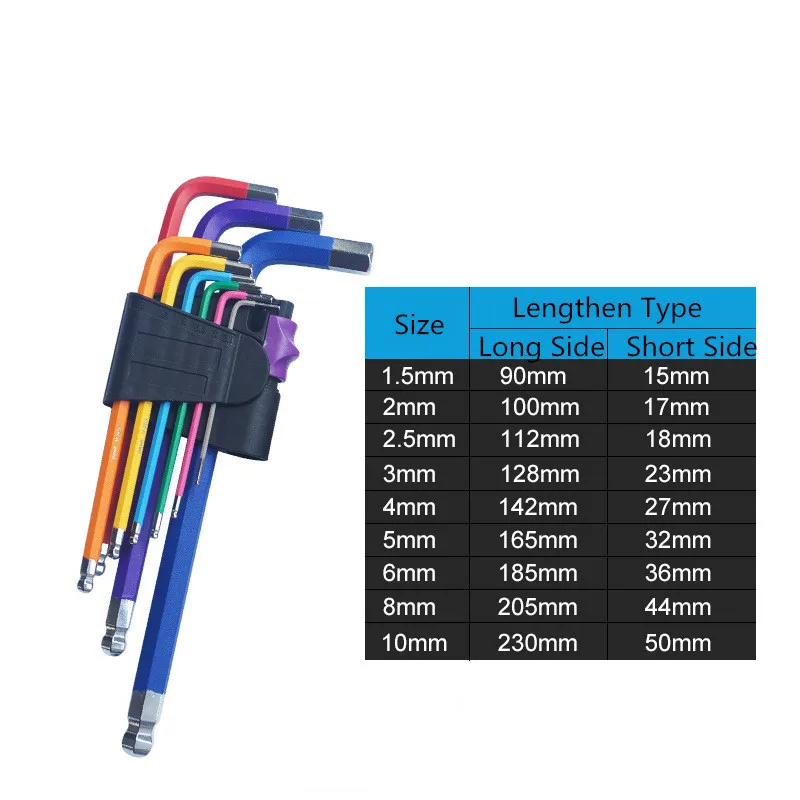 Cr-v 9 шт. Набор шестигранных ключей Torx L форма для ремонта автомобиля ручные