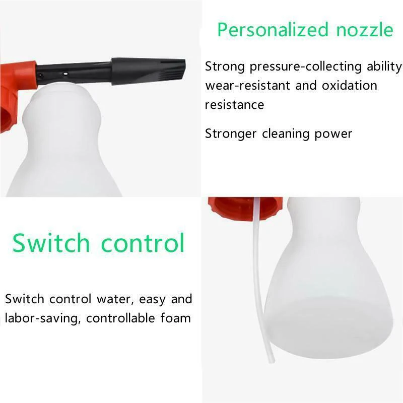 

800Ml Car Washing Foam High Pressure Cleaner Car Cleaning Washing Snow Foamer Lance Car Water Soap