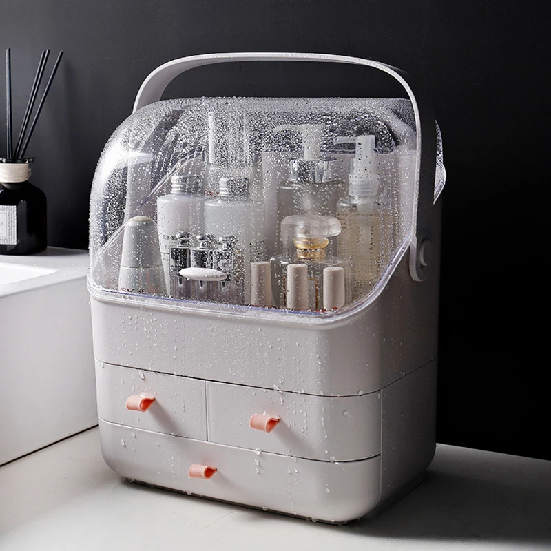 

Cosmetic Storage Box Makeup Organizer Drawer Large Capacity Jewelry Nail Polish Makeup Container Portable Cosmetic Organizer Box